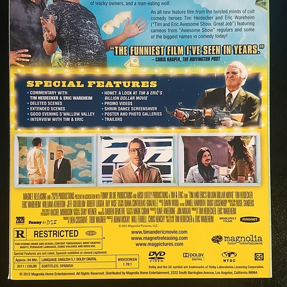 Factory Sealed "Tim & Eric's Billion Dollar Movie", DVD, It's got SHRIM! - Picture 4 of 9